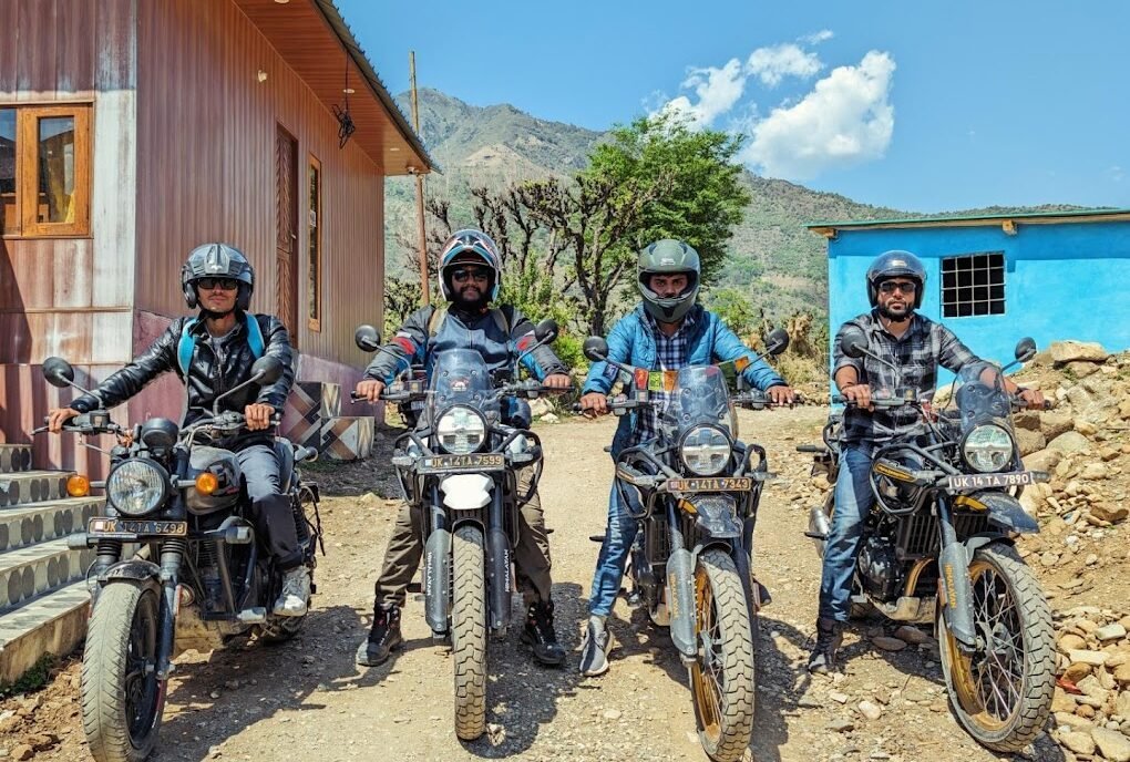 Royal Enfield riders with Bike Rentals Tapovan in Tapovan, Rishikesh